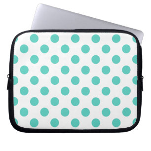Capa Para Notebook Bolinhas turquesas