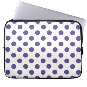 Capa Para Notebook Bolinhas ultravioletas em branco