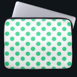 Capa Para Notebook Bolinhas verdes e brancas<br><div class="desc">Bolinhas verdes e brancas</div>