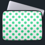 Capa Para Notebook Bolinhas verdes e brancas<br><div class="desc">Bolinhas verdes e brancas</div>