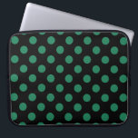 Capa Para Notebook Bolinhas verdes e pretas<br><div class="desc">Bolinhas verdes e pretas</div>