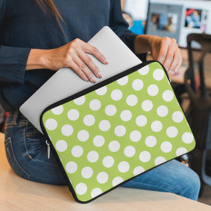 Capa Para Notebook Bolinhas verdes, padrão de Bolinhas, pontos, ponto