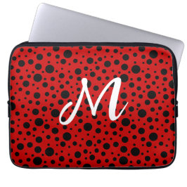 Capa Para Notebook Bolinhas vermelhas