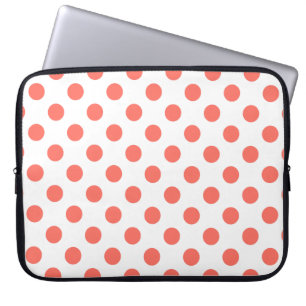Capa Para Notebook Bolinhas vivas de corais em branco