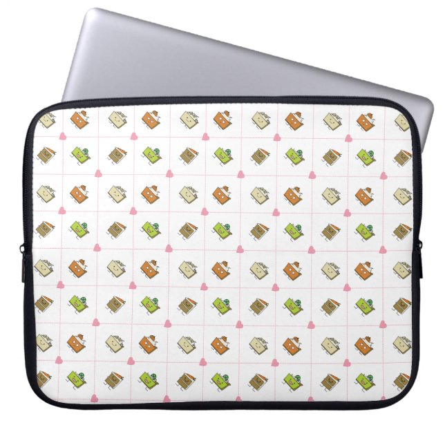 Capa Para Notebook Bolos e tortas felizes (Frente)