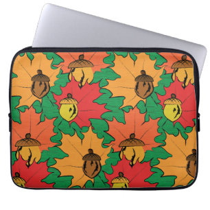 Capa Para Notebook Bolotas e folhas VI