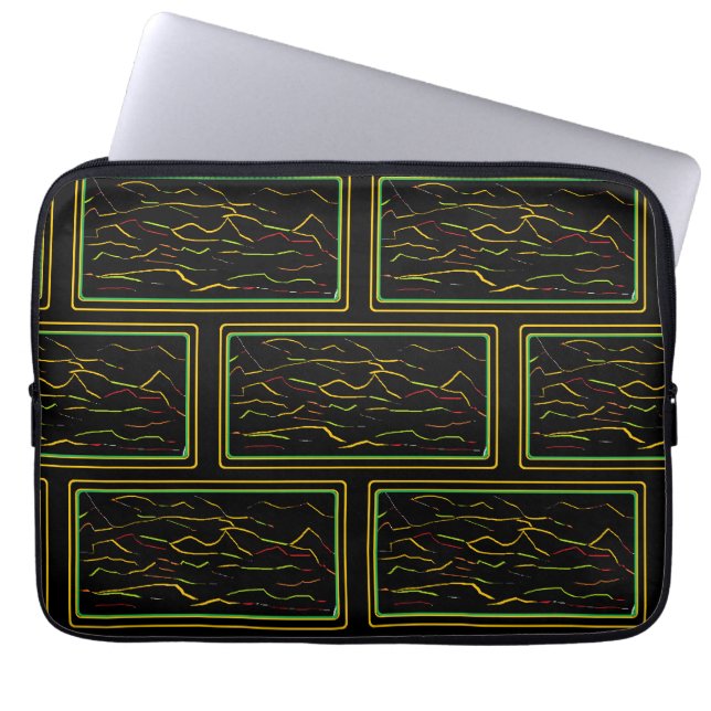 Capa Para Notebook Bolsa Artística para Laptop com Padrão Atraente (Frente)