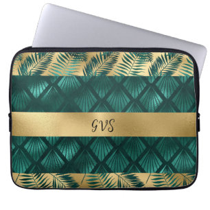 Capa Para Notebook Bolsa de chá e Design Dourado