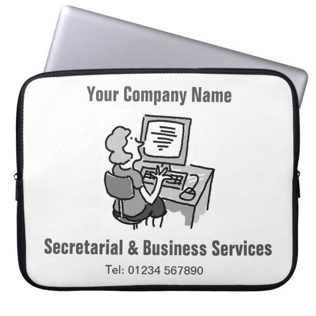 Capa Para Notebook Bolsa de Computador de Apoio Secretarial e Empresa (Frente)