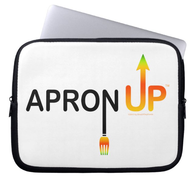 Capa Para Notebook Bolsa de Eletrônicos - Avental em Ação! (Frente)