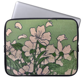 Capa Para Notebook Bolsa de Eletrônicos Cascata Flor de Cerejeira Ros