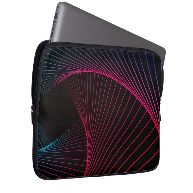Capa Para Notebook Bolsa de Eletrônicos com Padrão Geométrico Artísti (Frente Esquerda)