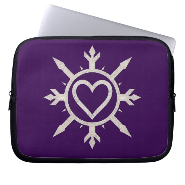 Capa Para Notebook Bolsa de Eletrônicos "Emblem of Love" (Frente)
