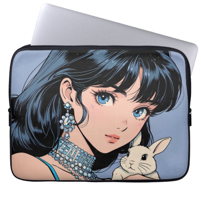 Capa Para Notebook Bolsa de Eletrônicos Estilo Anime (Frente)