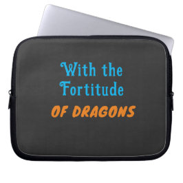 Capa Para Notebook Bolsa de Eletrônicos Fortitude of Dragons