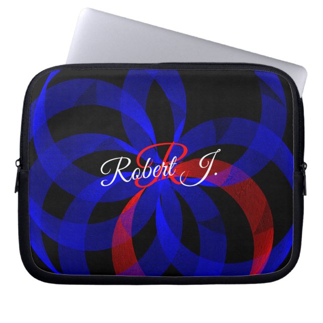 Capa Para Notebook Bolsa de Eletrônicos Geométrica com Acento Giratór (Frente)