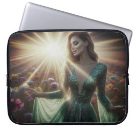Capa Para Notebook Bolsa de Eletrônicos para Laptop para Mulher com V