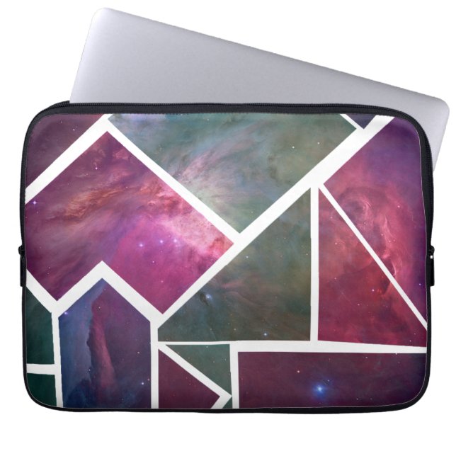 Capa Para Notebook Bolsa de Eletrônicos Personalizada Galaxy Mosaic p (Frente)
