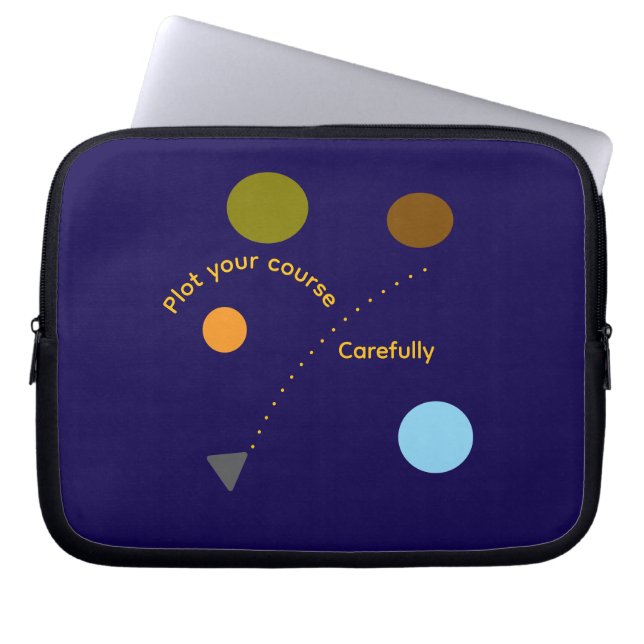Capa Para Notebook Bolsa de Eletrônicos "Planeje Seu Curso" (Frente)