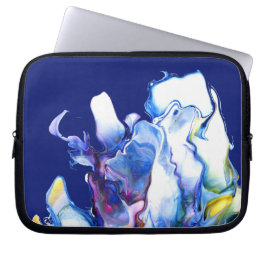 Capa Para Notebook Bolsa de laptop Abstrato de Arte Fluida Azul
