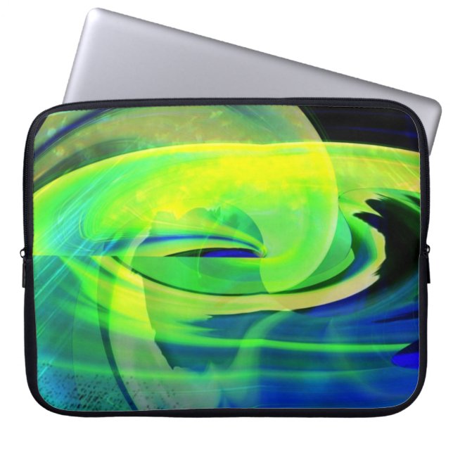 Capa Para Notebook Bolsa de laptop Abstrato de Chegada de alienígena (Frente)