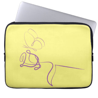 Capa Para Notebook Bolsa de Laptop Amarela Minimalista