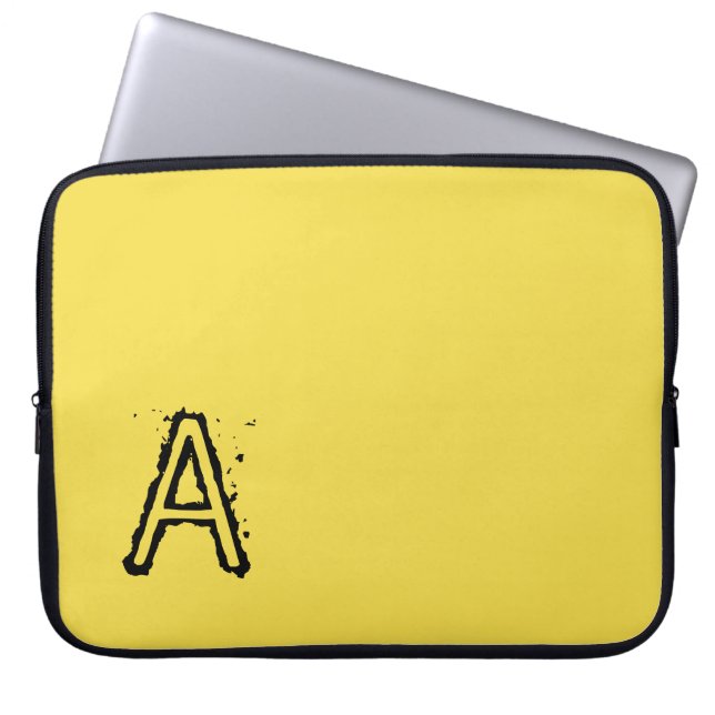 Capa Para Notebook Bolsa de laptop amarelo (Frente)