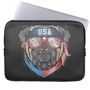 Capa Para Notebook Bolsa de laptop Americana do Buldogue