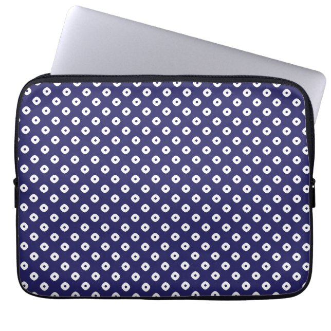 Capa Para Notebook Bolsa de laptop azul japonesa (Frente)