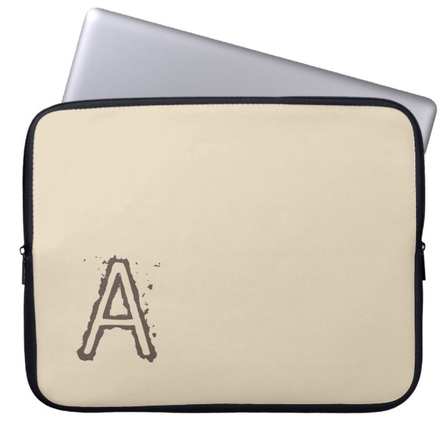 Capa Para Notebook Bolsa de laptop bege (Frente)