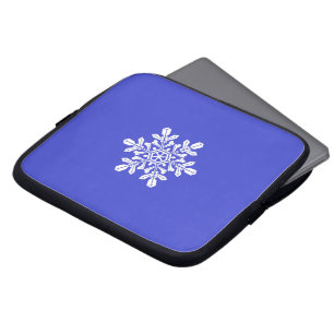 Capa Para Notebook Bolsa de laptop Blue Snow Flake