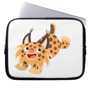Capa Para Notebook Bolsa de laptop Bobcat de Cartoon Bonito
