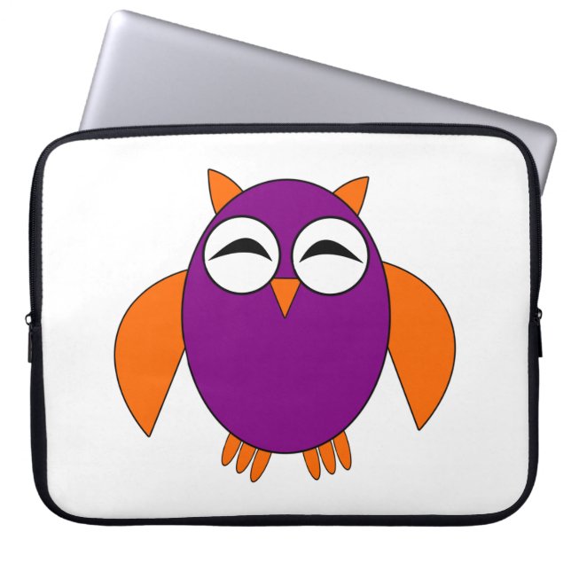 Capa Para Notebook Bolsa de laptop Bonita de Halloween Owl (Frente)
