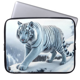 Capa Para Notebook Bolsa de laptop branca Tigre