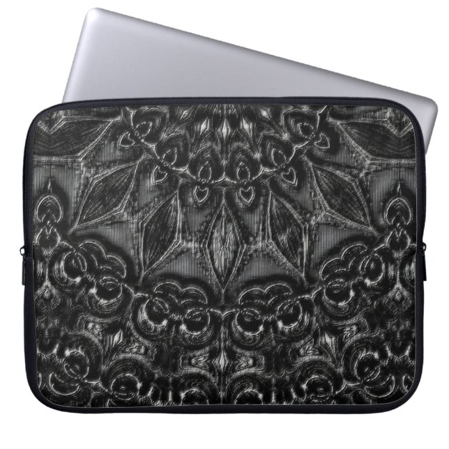 Capa Para Notebook Bolsa de laptop Charcarbonis Mandala (Frente)
