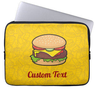 Capa Para Notebook Bolsa de laptop Cheeseburger