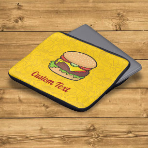 Capa Para Notebook Bolsa de laptop Cheeseburger