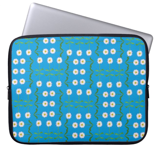 Capa Para Notebook Bolsa de laptop Chic de 15 polegadas: margaridas b (Frente)