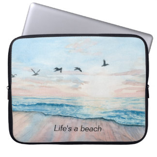 Capa Para Notebook bolsa de laptop com arte de praia