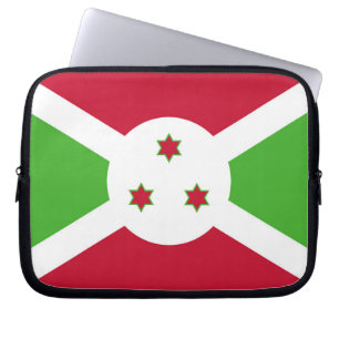 Capa Para Notebook Bolsa de laptop com bandeira do Burundi