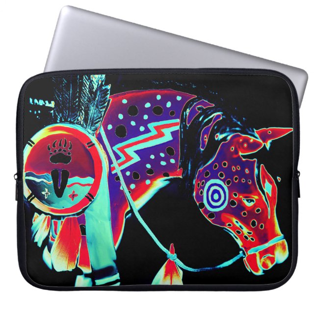Capa Para Notebook Bolsa de laptop com Design "Pintado de Pôneo" (Frente)