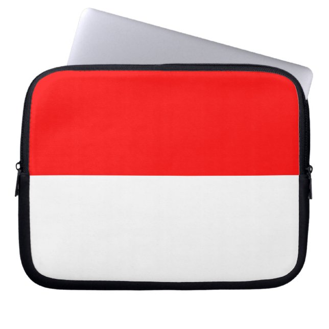 Capa Para Notebook Bolsa de laptop com pavilhão da Indonésia (Frente)