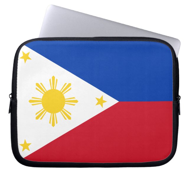 Capa Para Notebook Bolsa de laptop com pavilhão das Filipinas (Frente)
