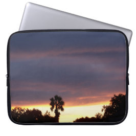 Capa Para Notebook Bolsa de laptop com pôr do sol de cor de contusão 