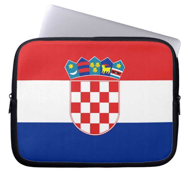 Capa Para Notebook Bolsa de laptop da bandeira croata (Frente)