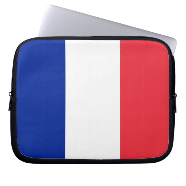 Capa Para Notebook Bolsa de laptop da bandeira francesa (Frente)