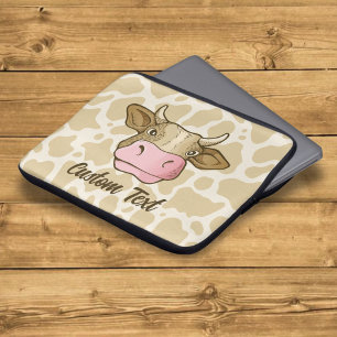 Capa Para Notebook Bolsa de laptop da Cabeça de Vaca