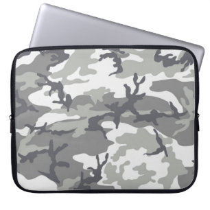 Capa Para Notebook Bolsa de laptop da Camouflage cinza