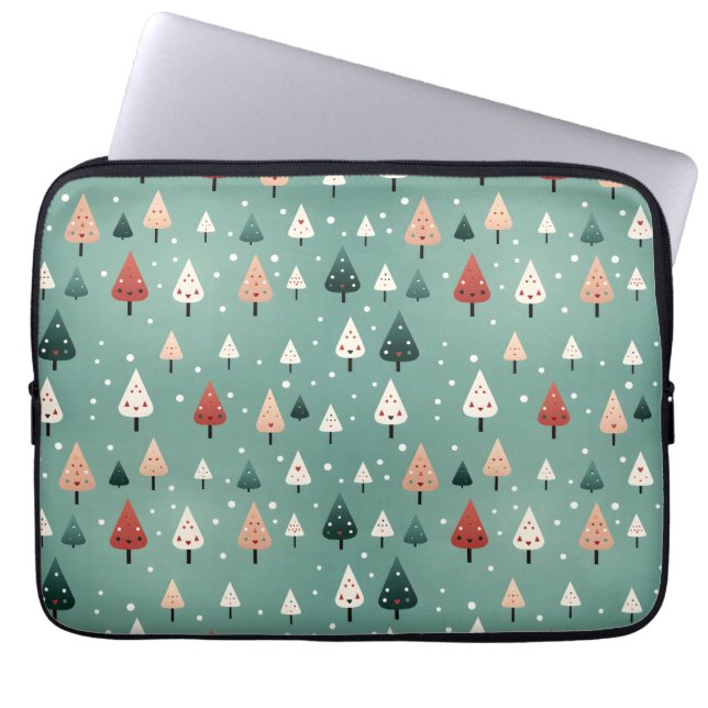 Capa Para Notebook Bolsa de laptop da Floresta de Inverno de Neve (Frente)