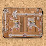 Capa Para Notebook Bolsa de laptop da porta da câmara bloqueada<br><div class="desc">O que está atrás da porta trancada? Este impressão impressionante de 1858 é uma mostra de fechaduras e dobradiças do Gurzenich Hall, em Colônia, Alemanha. As cores vivas e os detalhes interessantes deste cromolitógrafo criam uma imagem gráfica única, pronta para o seu toque pessoal. É uma ilustração única para roupa,...</div>